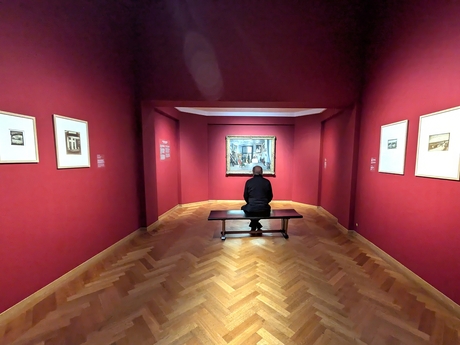Museum bezoeker.