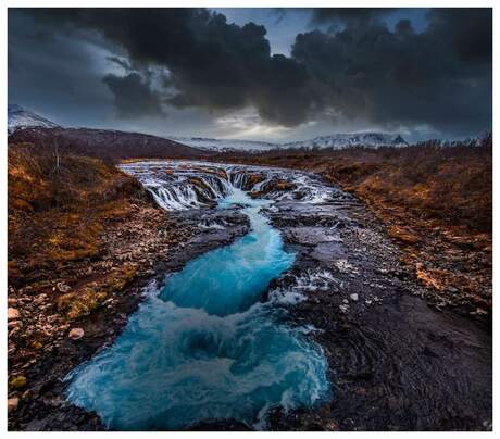 Blauwe waterweg