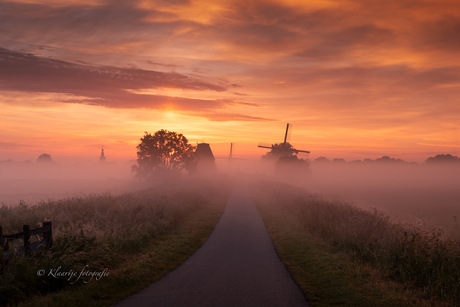 Beetje mist en een kleurrijke zonsopgang