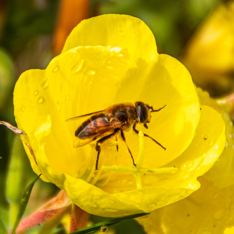 De zweefvlieg en de teunisbloem