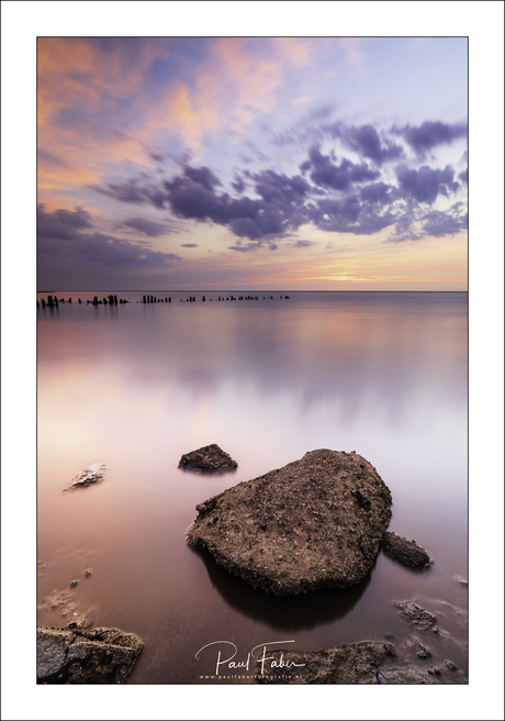 Zonsondergang Waddenzee