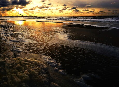 Avond aan de Noordzee