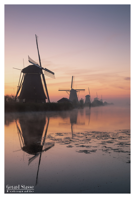 Beautiful sunrise at Kinderdijk 2