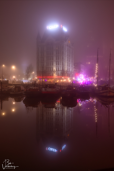 Mystiek stilte in de Oude Haven van Rotterdam