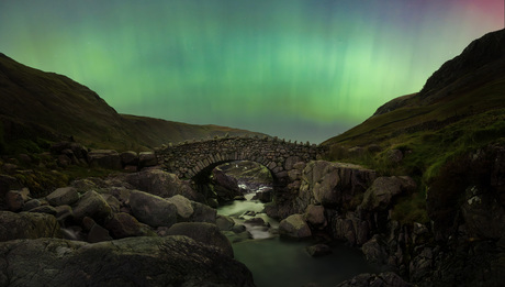 Noorderlicht boven Lake District