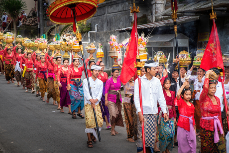 onderweg naar de tempel