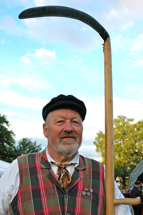 De zeis in gereedheid