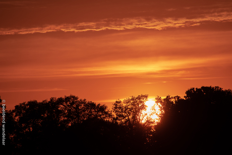 zonsondergang Twente