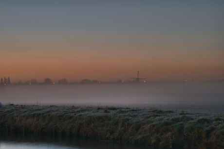 Molen in de mist