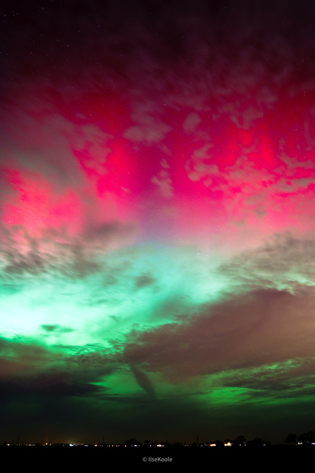 Noorderlicht nabij Sneek 