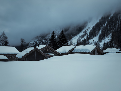 Tussen mist en sneeuw