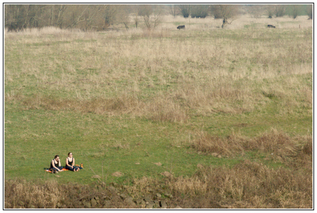 Genieten van het mooie weer.