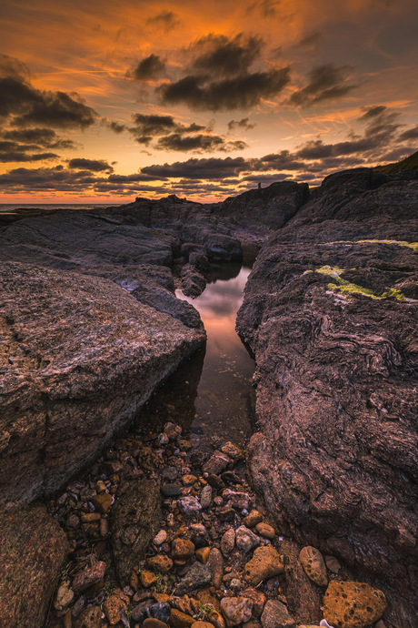 wolk reflectie in de vendee