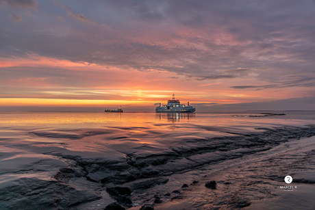 Magische zonsondergang Pier Holwerd 