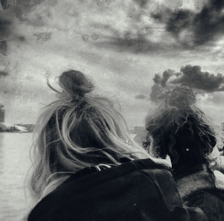 girls on a ferry