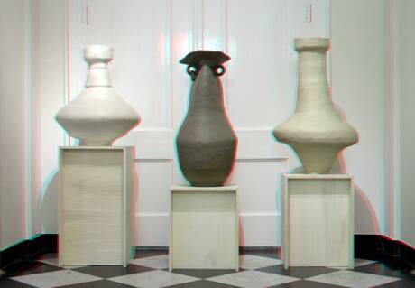 Ceramic by Yuro Moniz  Stedelijk Museum Schiedam 3D  D7000  anaglyph