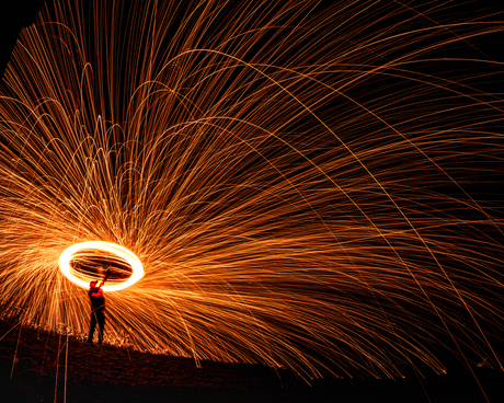 When darkness falls, light begins to move.