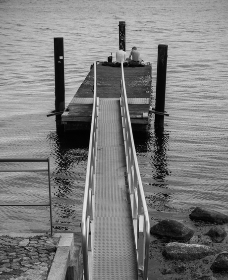 Sitting at the dock of the bay