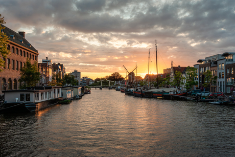 Gezicht op het Galgewater