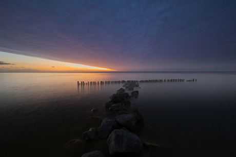 Wolkenband mmet zonsopkomst