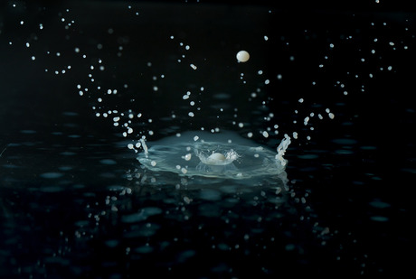 Splashing droplets