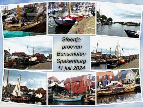 Collage   Sfeertje proeven Bunschoten Spakenburg   op 11 juli  2024  