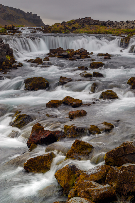 Flowing water