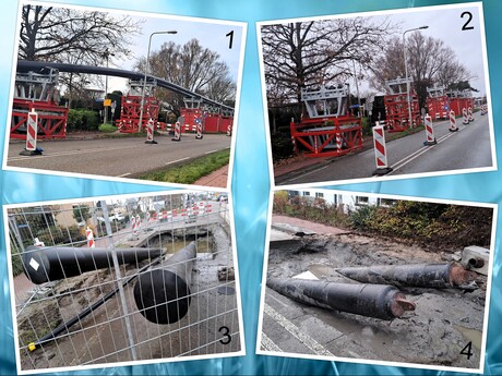 Collage Aardwarmte leidingen verplaatsen is Horizontaal werken 29 nov en 7 dec 2025