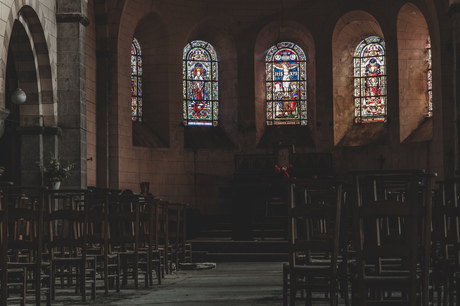 Verlaten kerk in België