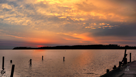 Solnedgang på Ronaescamping