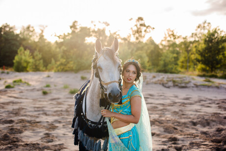Princess Jasmine and her horse