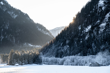 Winters landschap in Beieren