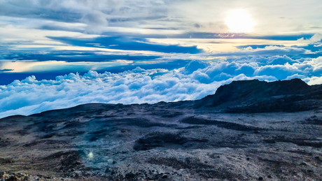 above the clouds