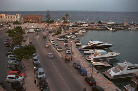 Zakynthos stad, schemering