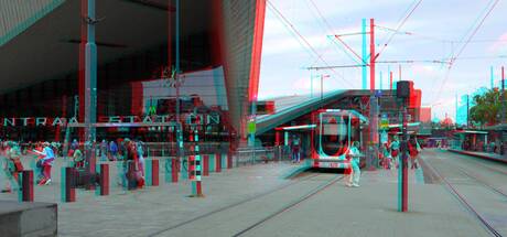 Stationsplein Rotterdam 3D Lumix GF3 stereo-set