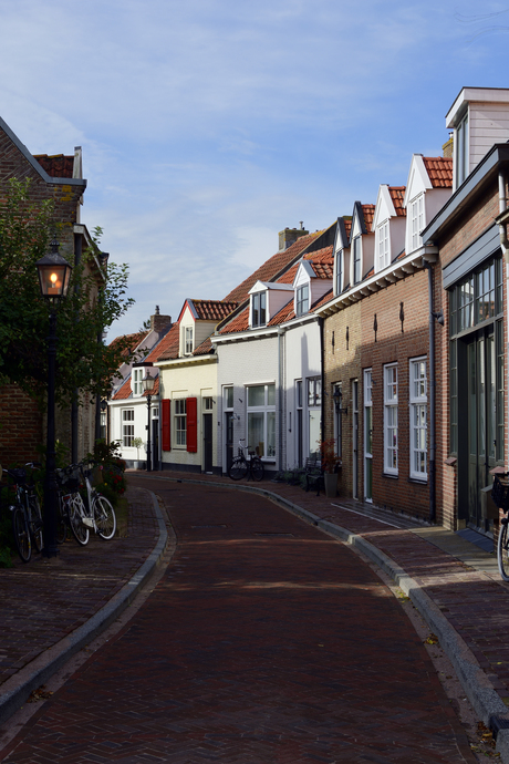 Een straat in Harderwijk in HDR