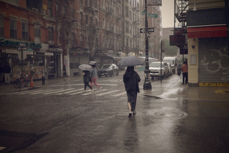 Regen in New York