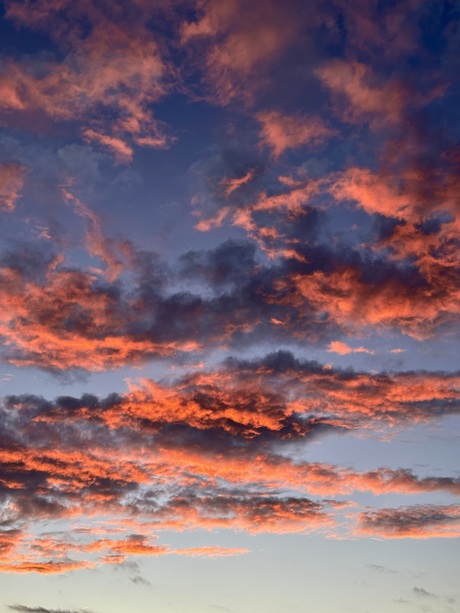 In the sky above….