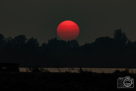 Zonsondergang van 19 september 2024.