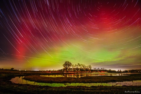 Noorderlicht met light trails
