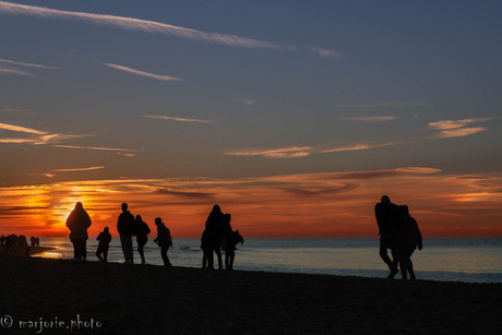 Genieten van de laatste zonnestralen
