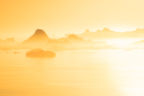 Golden hour in Greenland