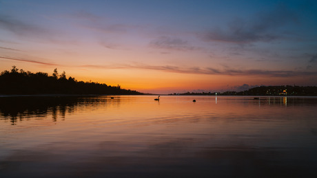 a quiet calm sunset in Aussie