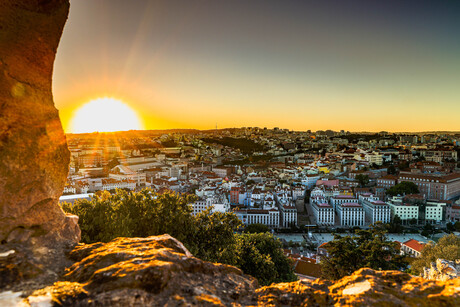 Zonsondergang Lissabon