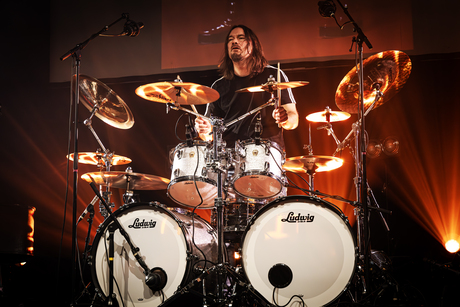Richard on drums