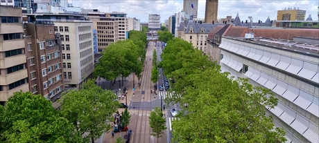 Rotterdam centrum van boven.