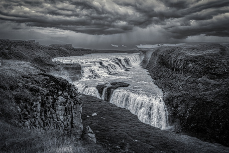 Gullfoss zonder kleur