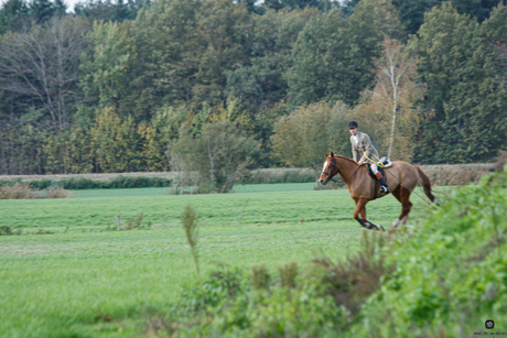 ruiter in actie