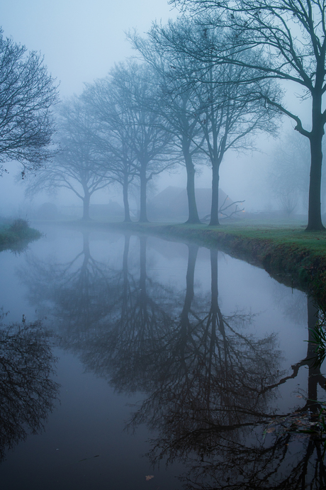 Mist riviertje de A