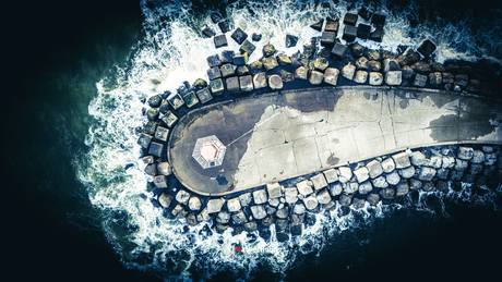 Lichtbaken van de Noordpier van Boven